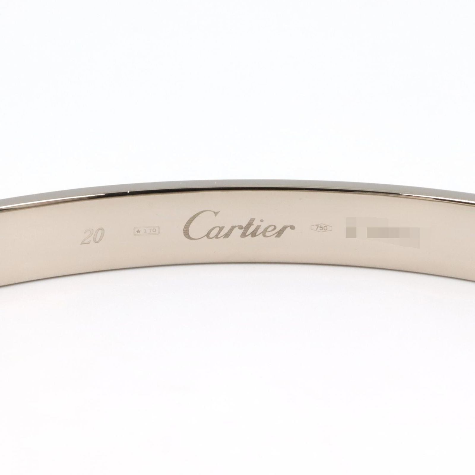 Cartier Bracelet Love 18.5 cm 18k White Gold — view 3