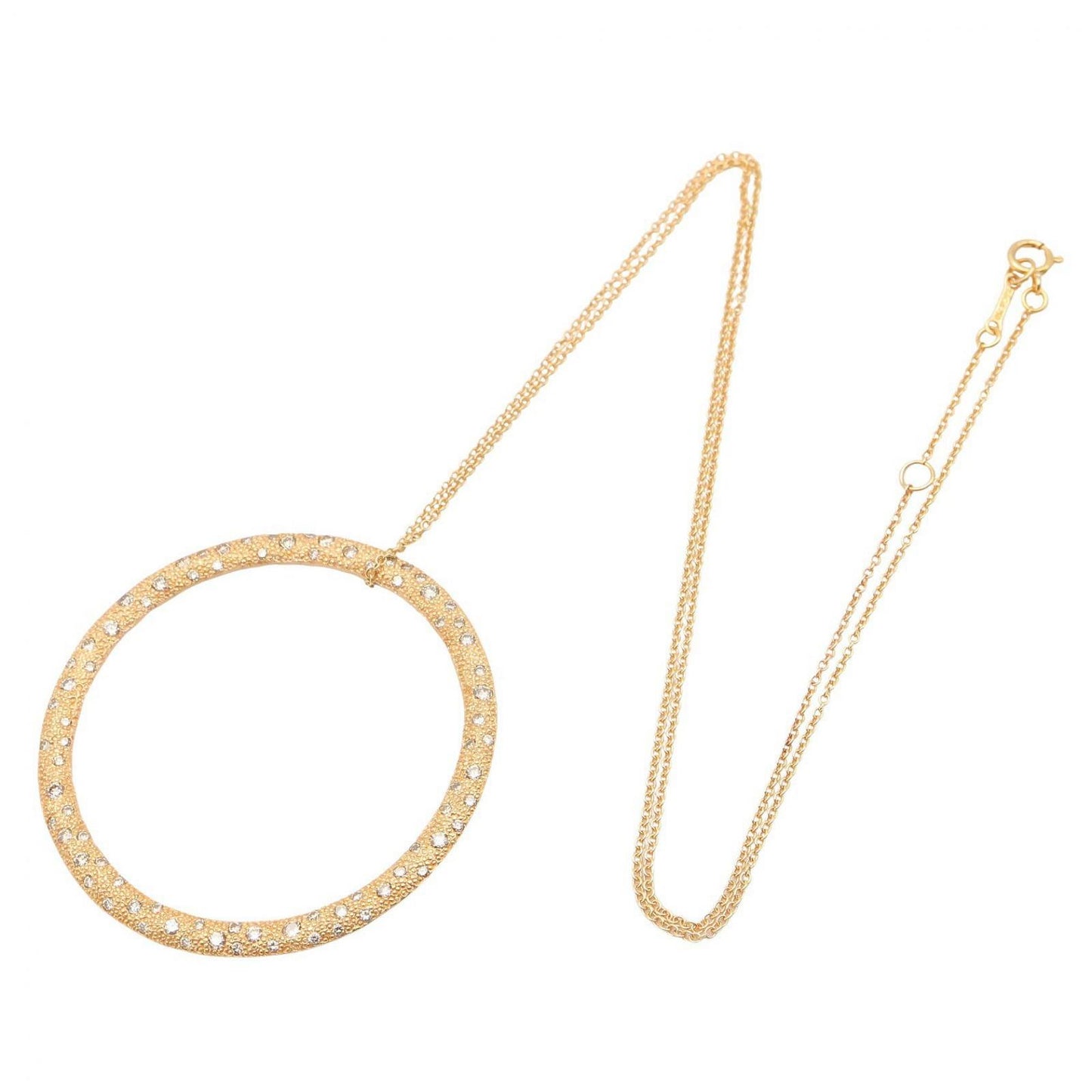 Tiffany & Co Necklace Diamond Hamad Circle Large 46 49 cm 18k — view 2