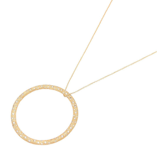 Tiffany & Co Necklace Diamond Hamad Circle Large 46 49 cm 18k