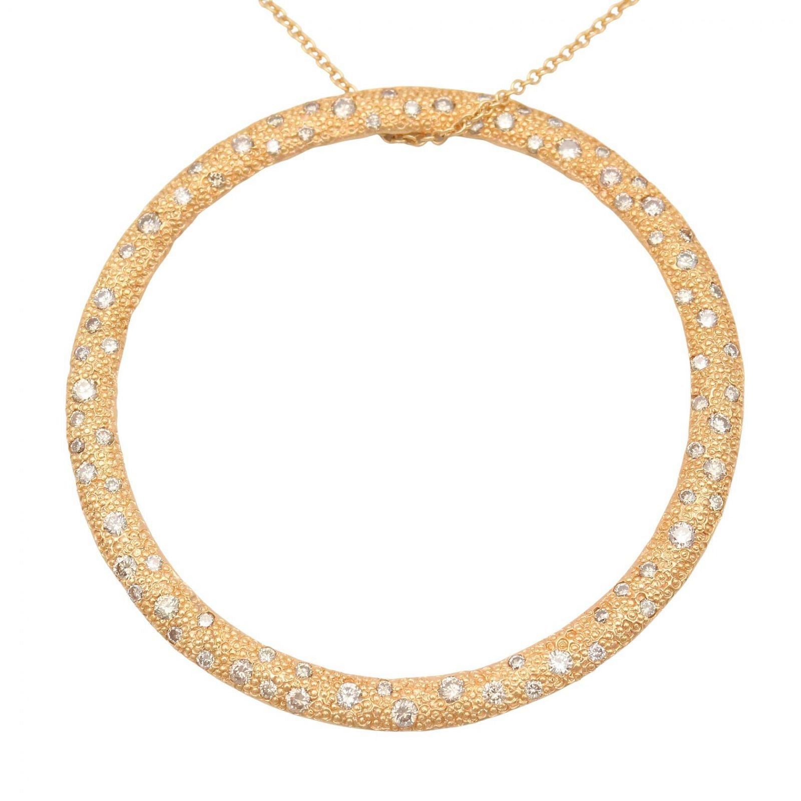 Tiffany & Co Necklace Diamond Hamad Circle Large 46 49 cm 18k — view 3