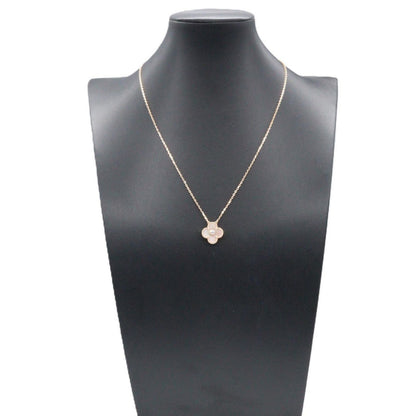 Van Cleef & Arpels Necklace Vintage Alhambe Pink Mother of Pearl 18k Gold — view 6