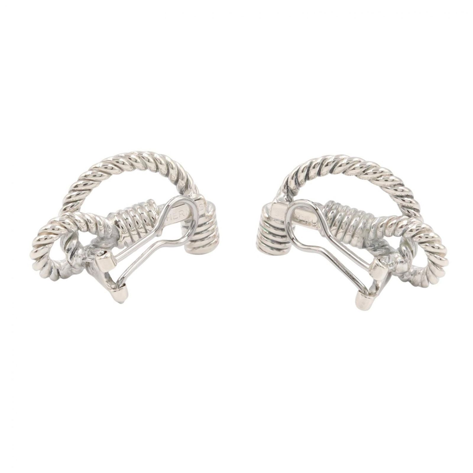 Hermes Earrings Rope 925 Sterling Silver — view 2