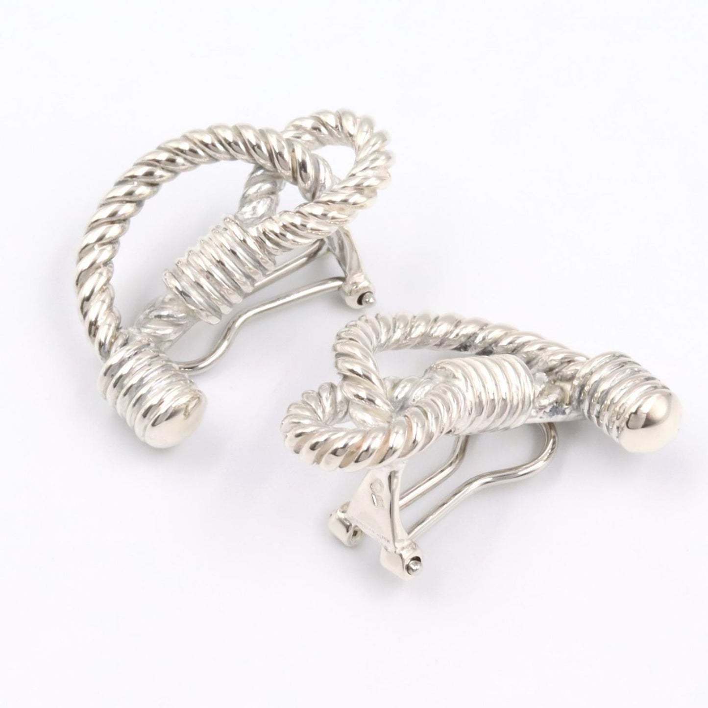 Hermes Earrings Rope 925 Sterling Silver — view 6