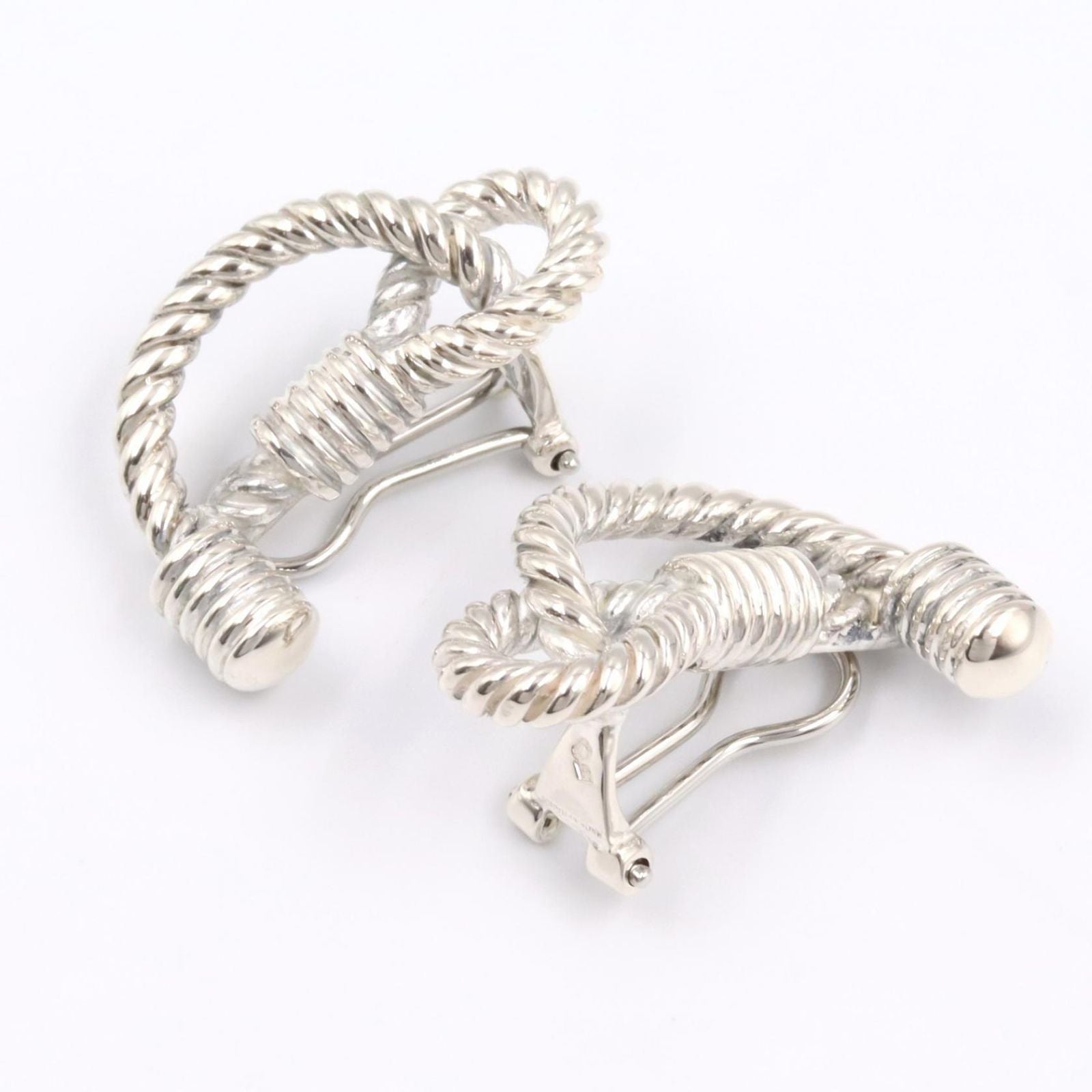 Hermes Earrings Rope 925 Sterling Silver — view 6
