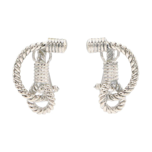 Hermes Earrings Rope 925 Sterling Silver