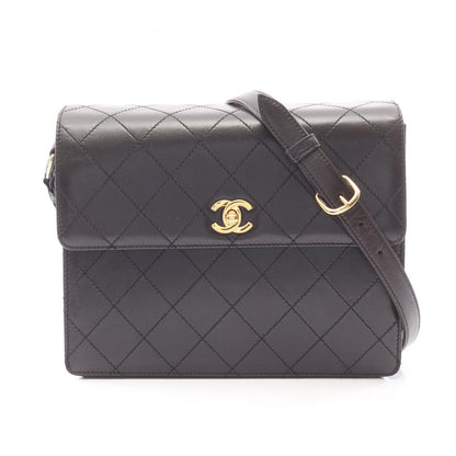Chanel Shoulder Bag Quilted Black Lambskin