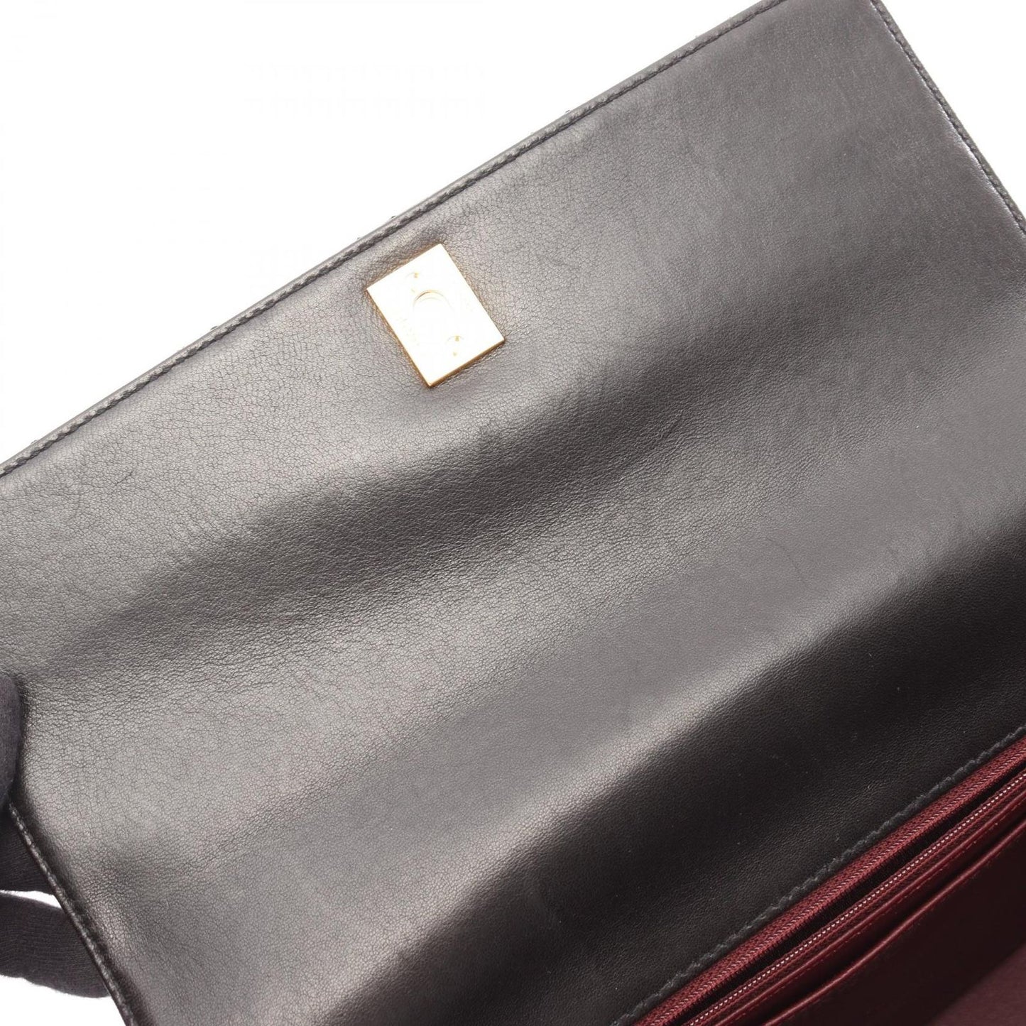 Chanel Shoulder Bag Quilted Black Lambskin — view 6