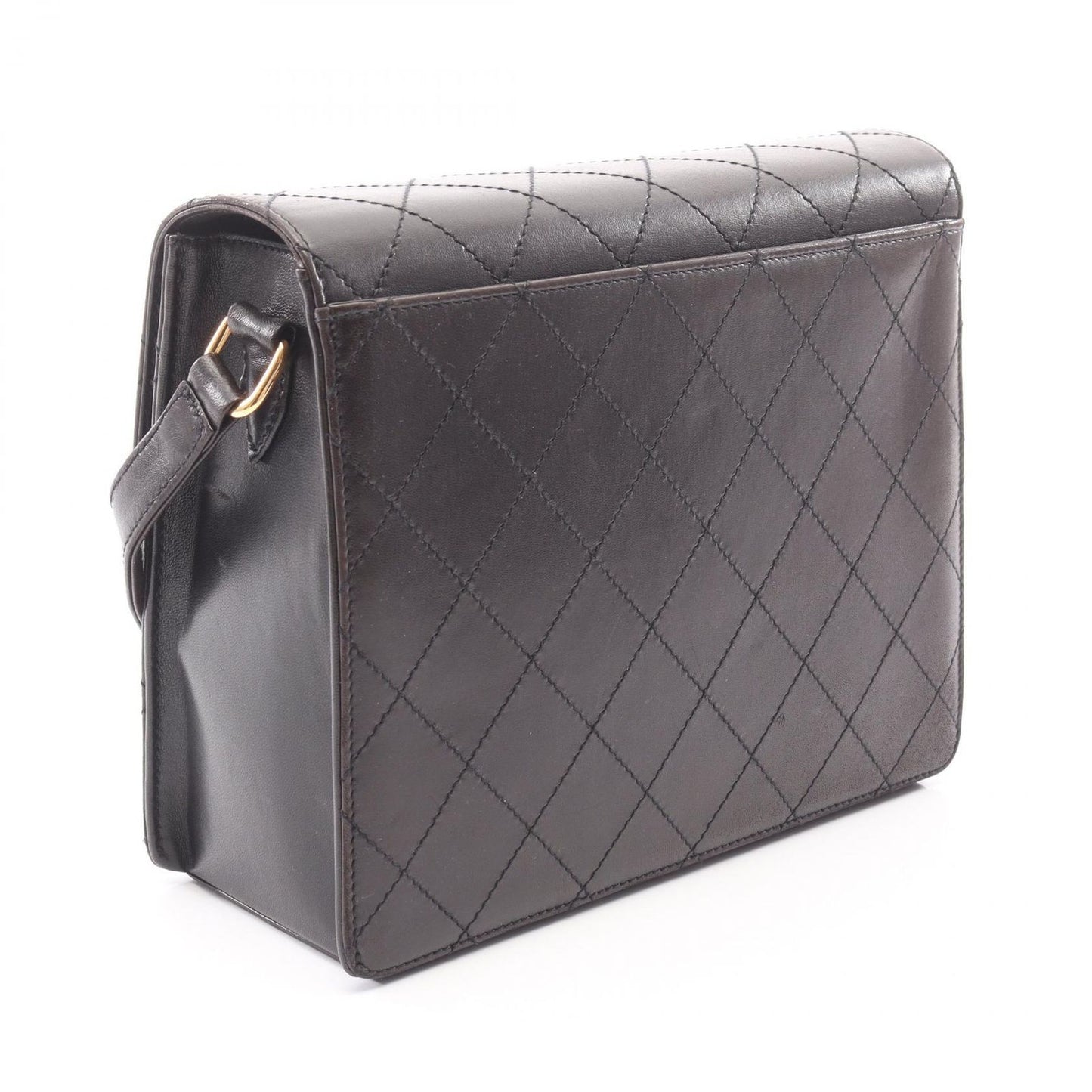 Chanel Shoulder Bag Quilted Black Lambskin — view 2