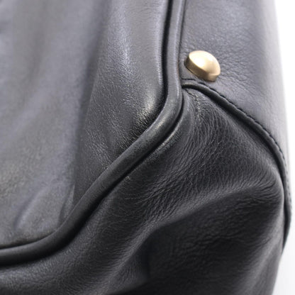 Chanel Tote Logo Camellia Black White Lambskin — view 6