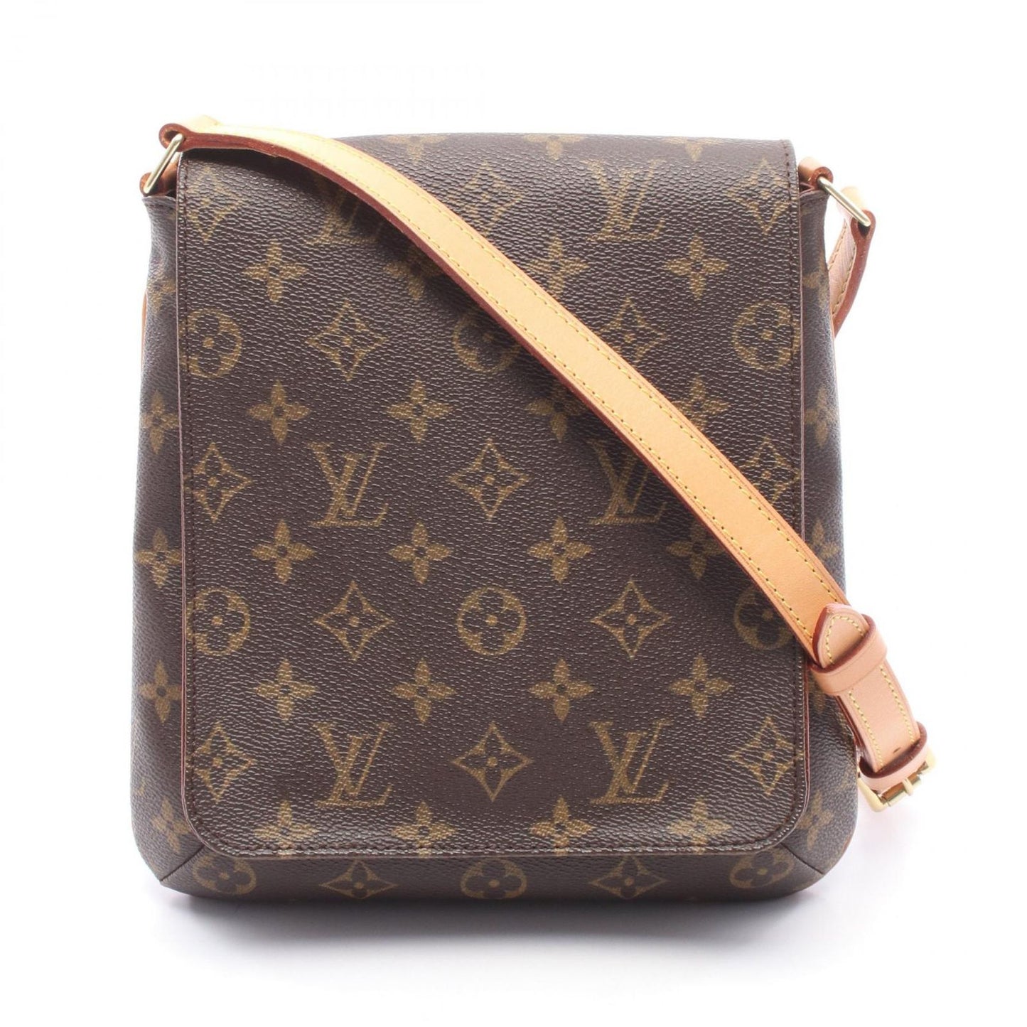Louis Vuitton Shoulder Bag Musette Salsa Long Strap Monogram Canvas Leather