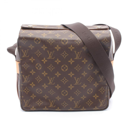 Louis Vuitton Shoulder Bag Naviglio Monogram Canvas Leather