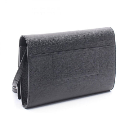 Balenciaga Shoulder Bag Logo Bag Black Leather — view 2