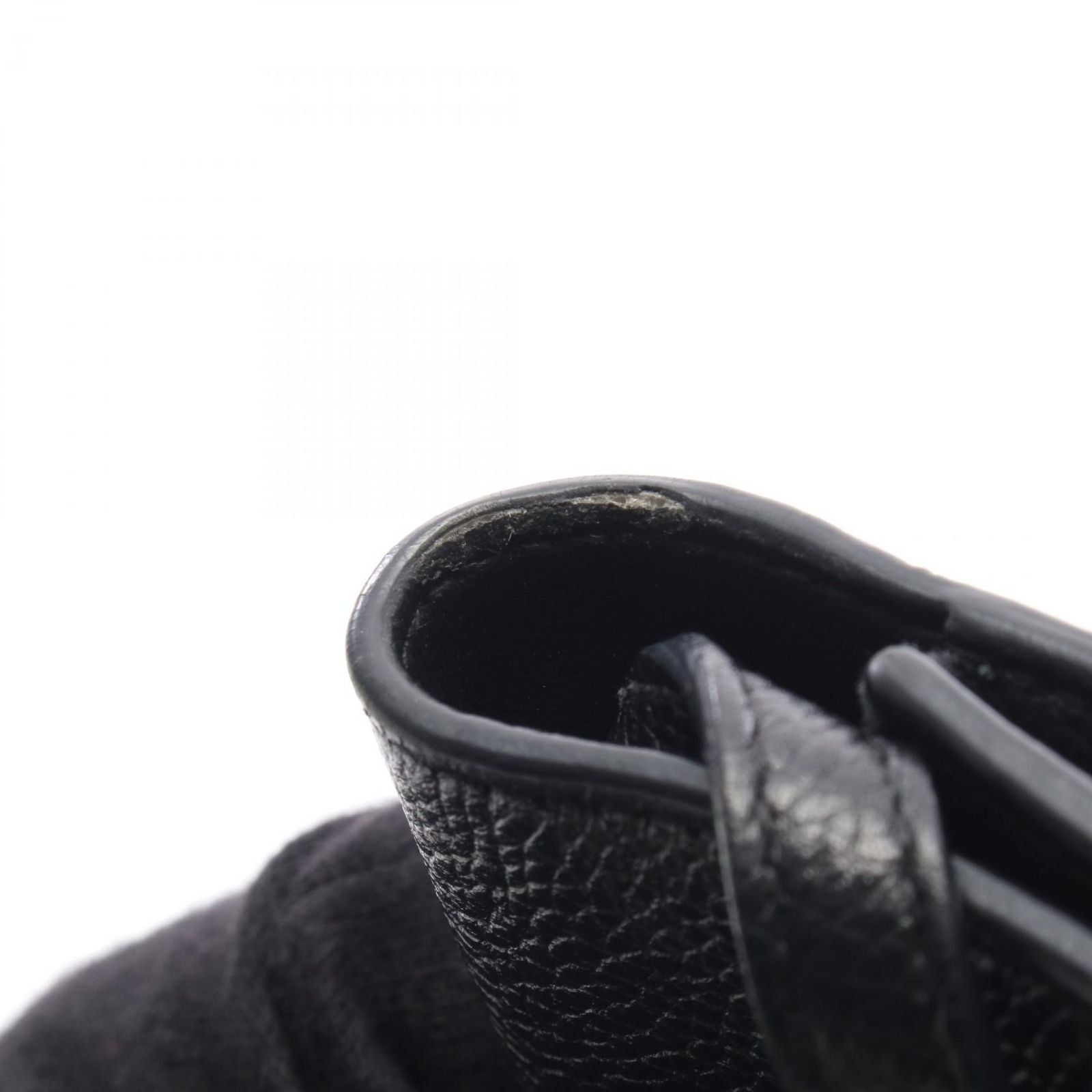 Balenciaga Shoulder Bag Logo Bag Black Leather — view 9