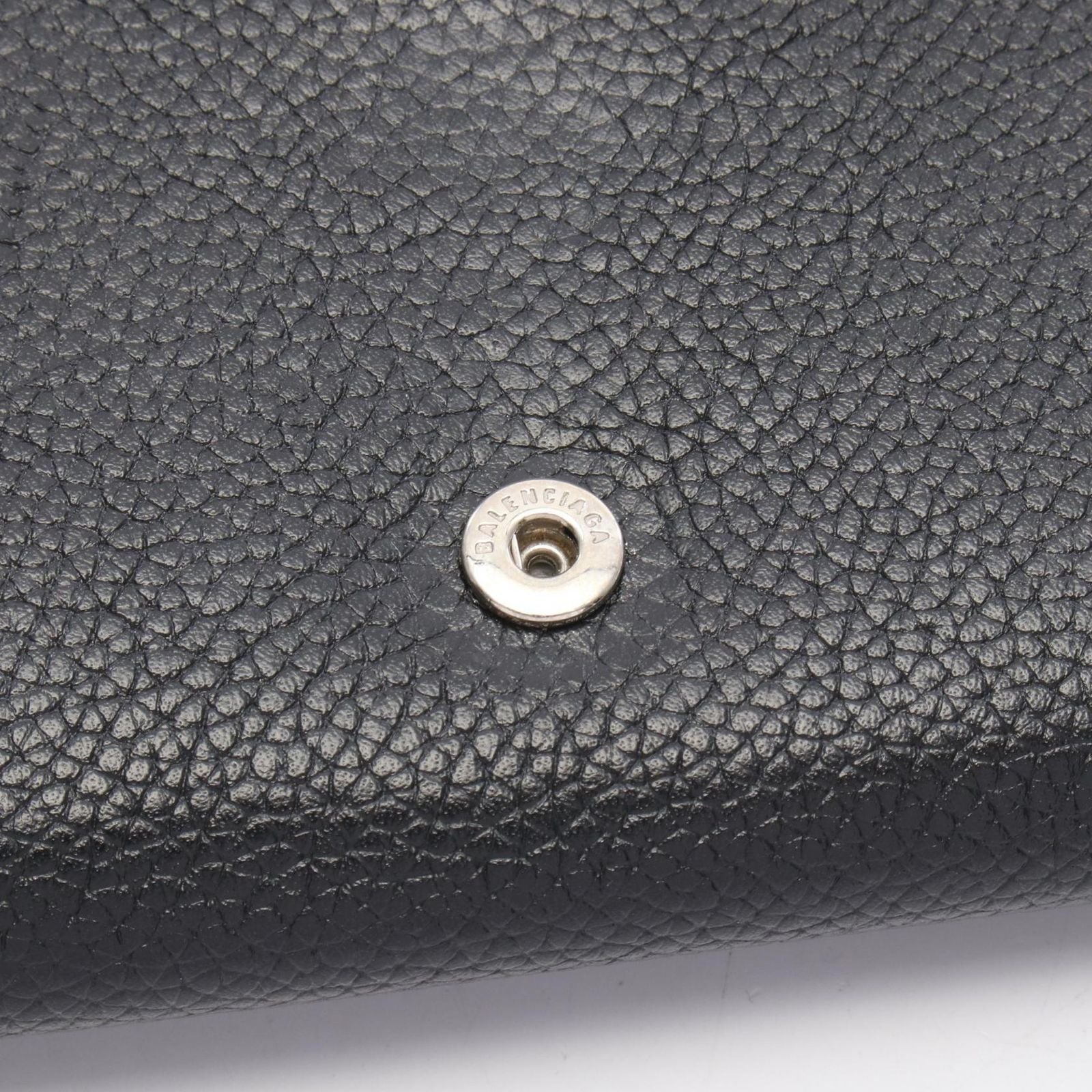 Balenciaga Shoulder Bag Logo Bag Black Leather — view 6