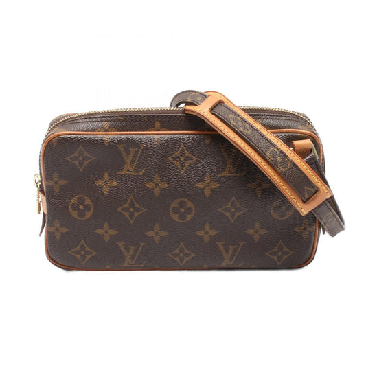 Louis Vuitton Shoulder Bag Monogram Canvas Leather