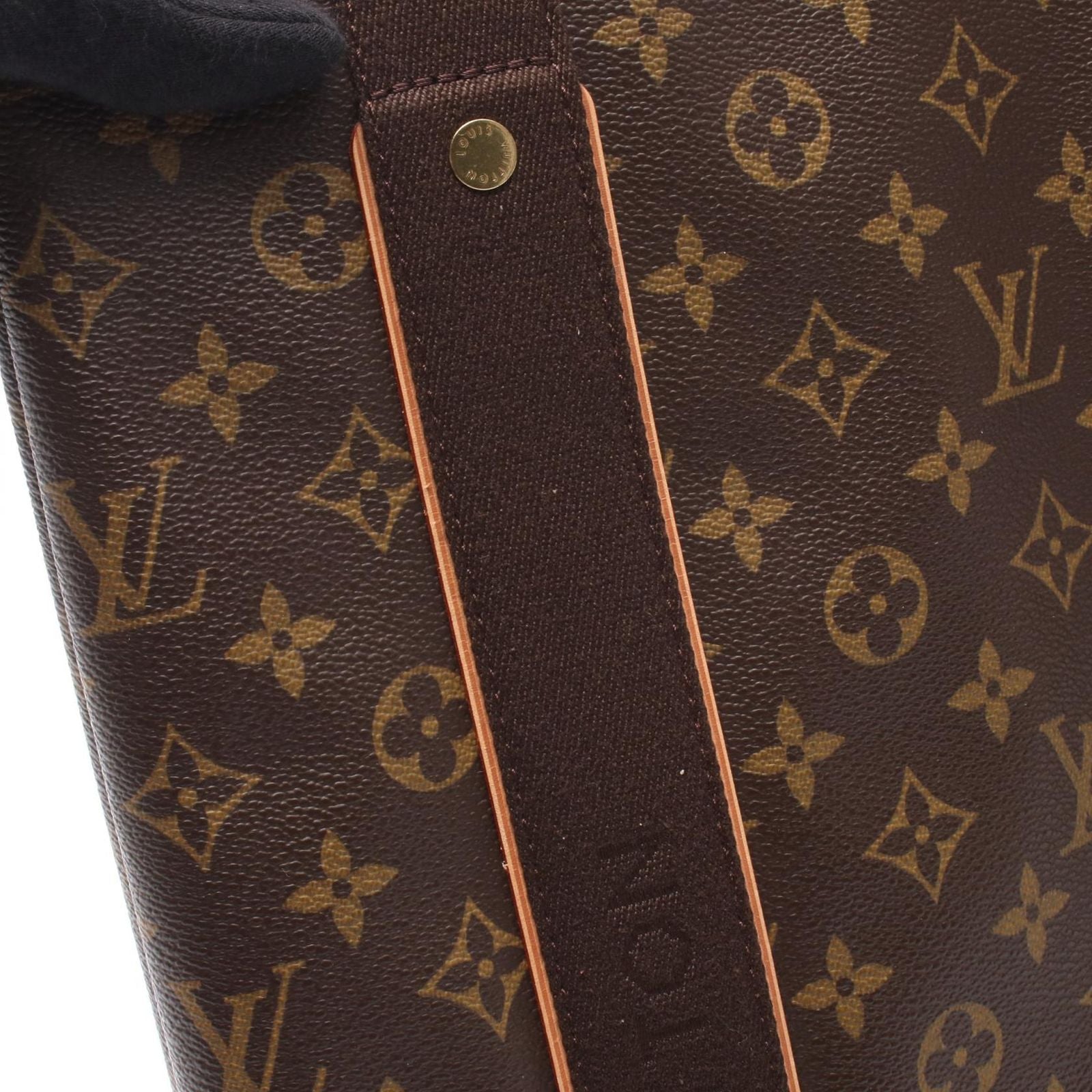 Louis Vuitton Tote Boble Monogram Canvas Leather Cover — view 8