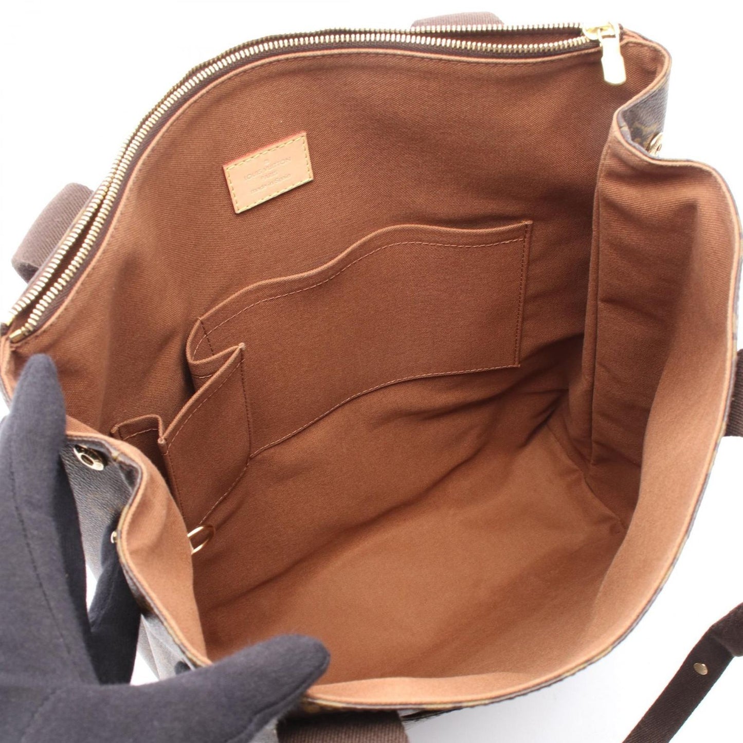 Louis Vuitton Tote Boble Monogram Canvas Leather Cover — view 3