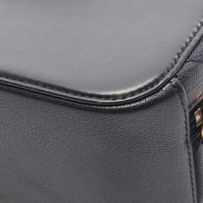 Chanel Shoulder Bag CC Logo Black Leather CC Vanity 2-Way Chain — view 7