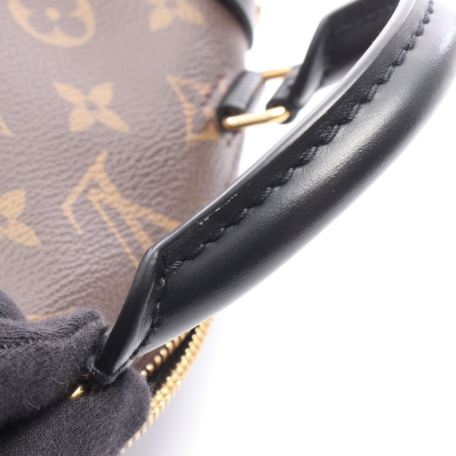 Louis Vuitton Handbag Malle Souple Monogram Noir Canvas Leather Petite — view 5
