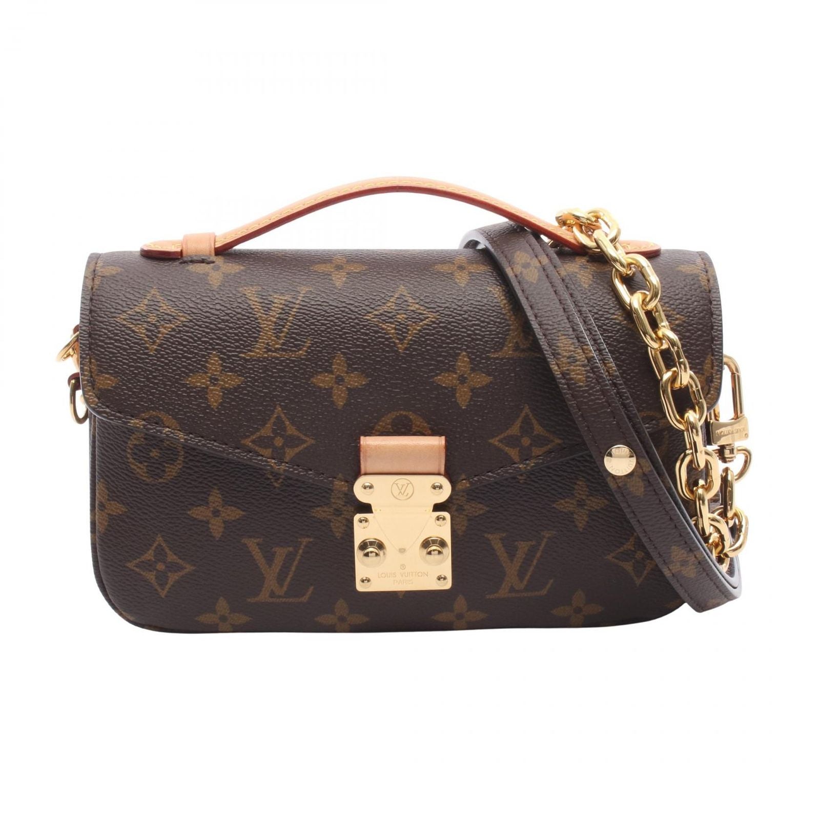 Louis Vuitton Handbag Pochette Metis East West Monogram 2-Way Canvas Leather