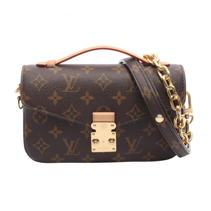 Louis Vuitton Handbag Pochette Metis East West Monogram 2-Way Canvas Leather