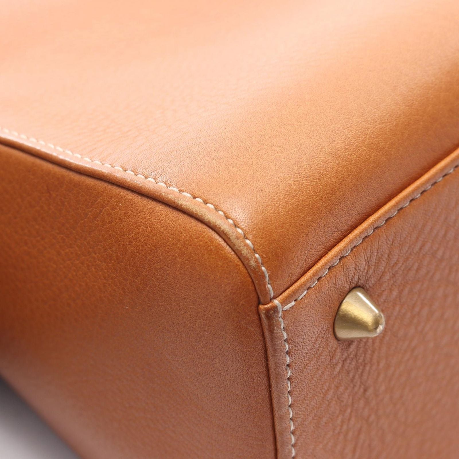 Dior Handbag Lady Dior Cannage 2-Way Camel Leather Lady Dior Tote — view 7