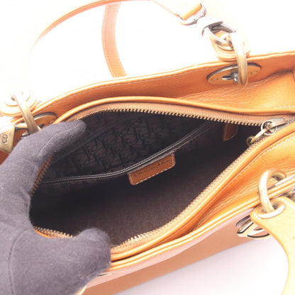 Dior Handbag Lady Dior Cannage 2-Way Camel Leather Lady Dior Tote — view 3