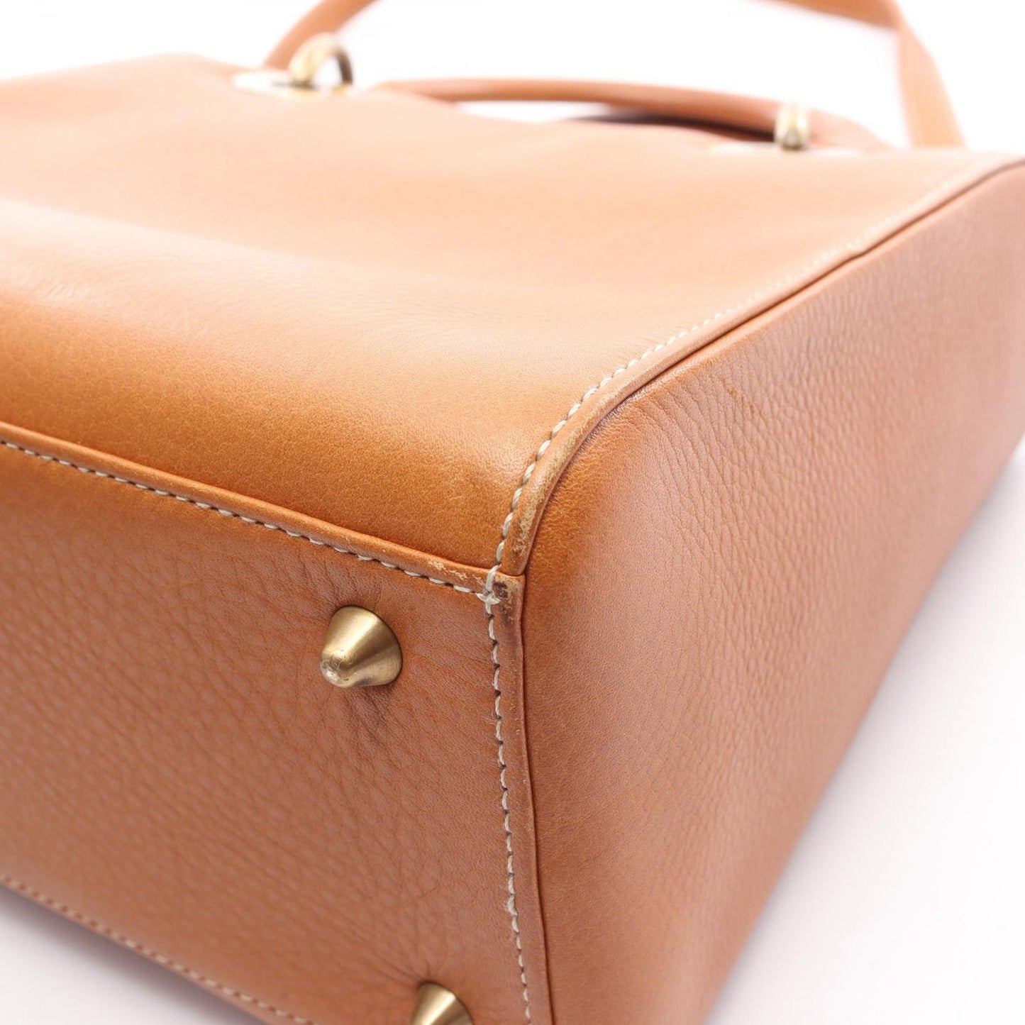 Dior Handbag Lady Dior Cannage 2-Way Camel Leather Lady Dior Tote — view 9