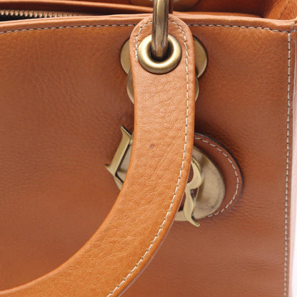Dior Handbag Lady Dior Cannage 2-Way Camel Leather Lady Dior Tote — view 5