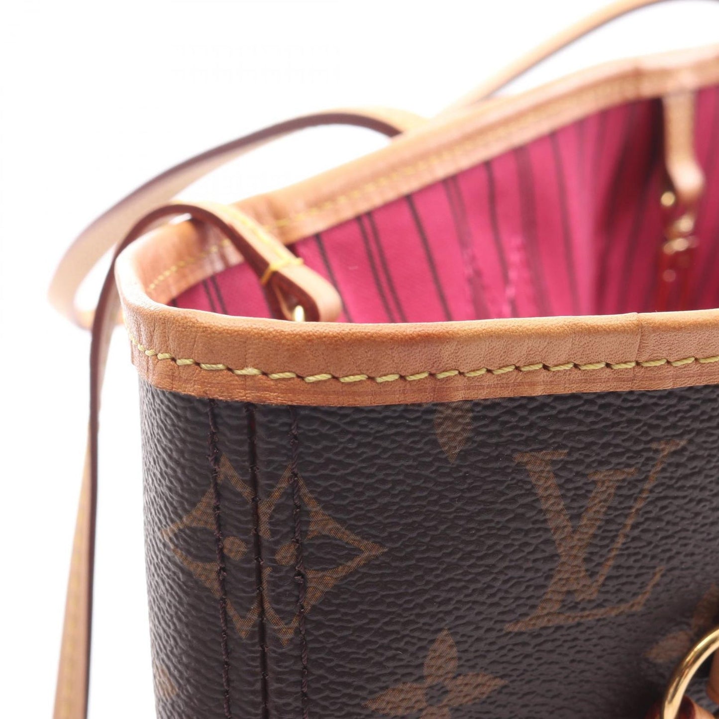 Louis Vuitton Tote Neverfull MM Monogram Pivoine Canvas Leather — view 5