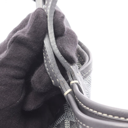 Goyard Tote Anjou Mini Pouch Reversible Gray Canvas Leather — view 8