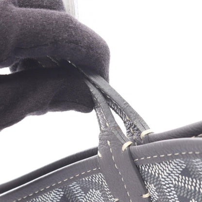 Goyard Tote Anjou Mini Pouch Reversible Gray Canvas Leather — view 6