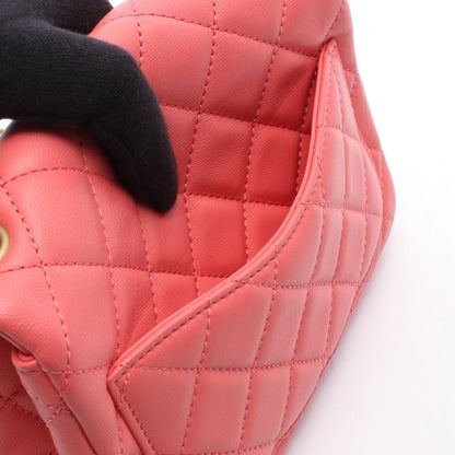 Chanel Shoulder Bag Quilted Pink Leather Mini Chain — view 6