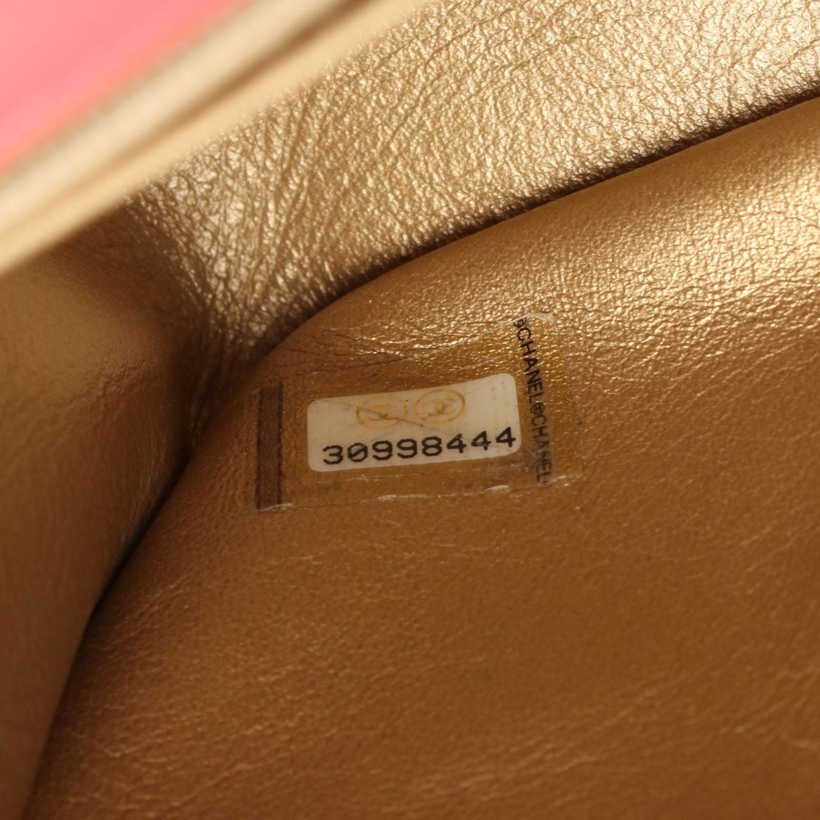 Chanel Shoulder Bag Quilted Pink Leather Mini Chain — view 5