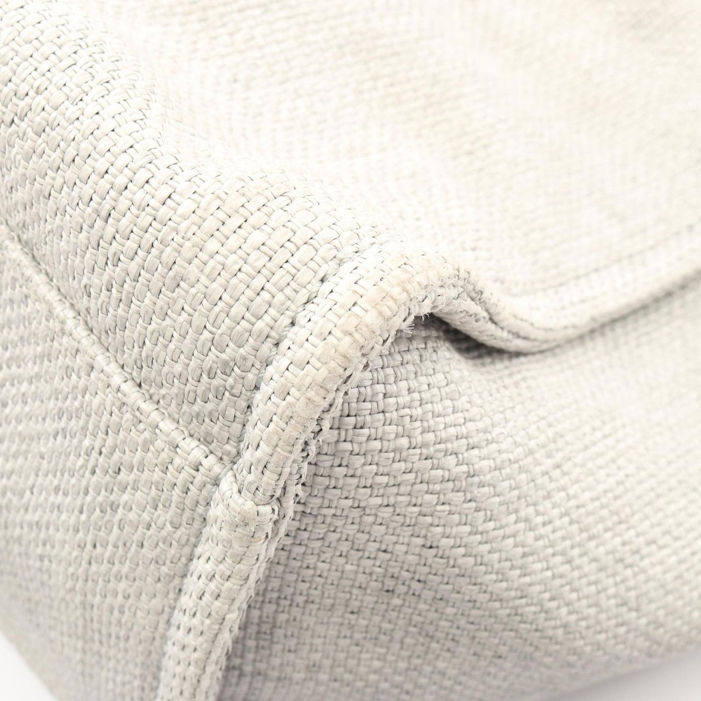 Chanel Tote Deauville GM 2-Way Light Gray Leather Chain GM — view 6