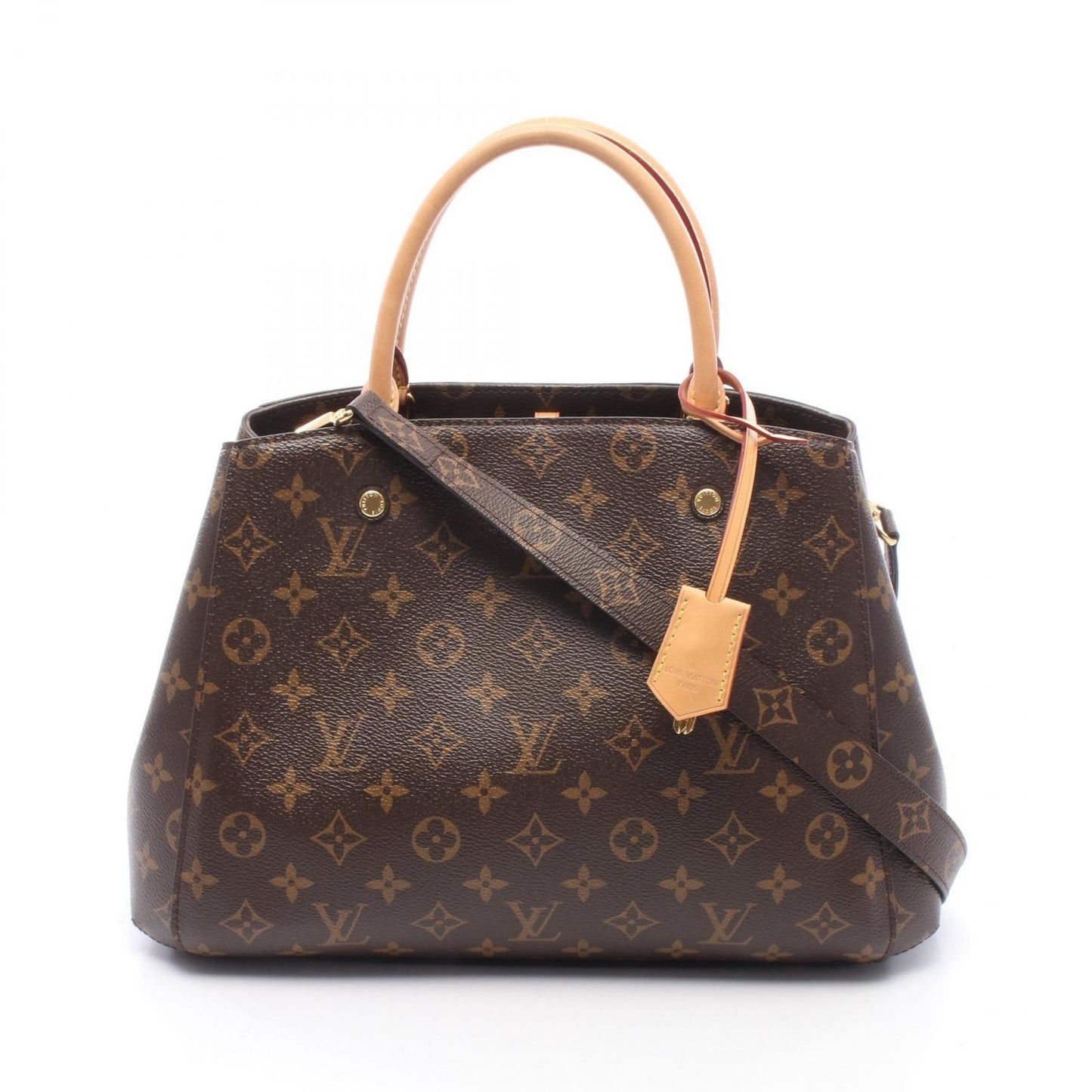 Louis Vuitton Handbag Montaigne MM Monogram 2-Way Canvas Leather