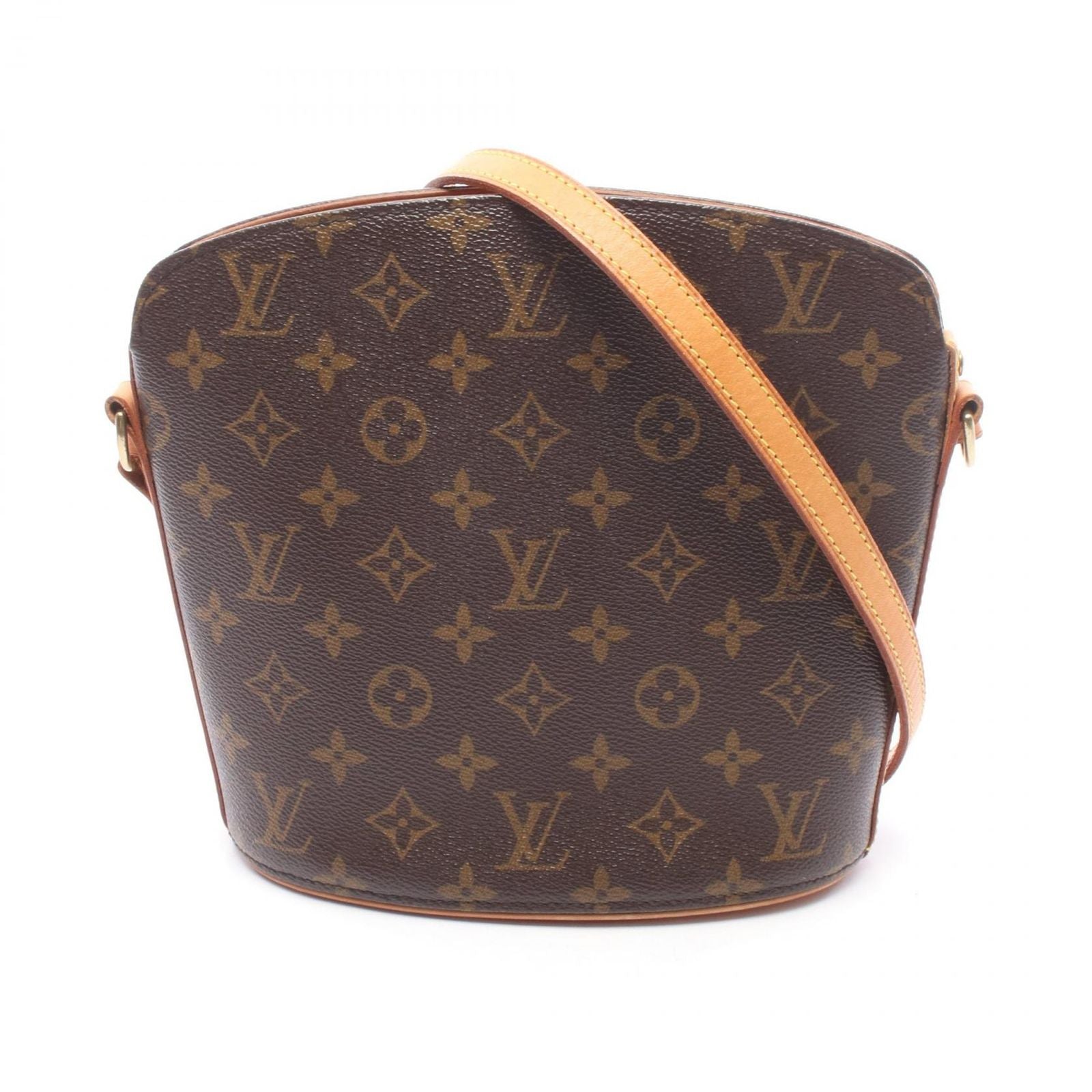 Louis Vuitton Shoulder Bag Drew Monogram Canvas Leather