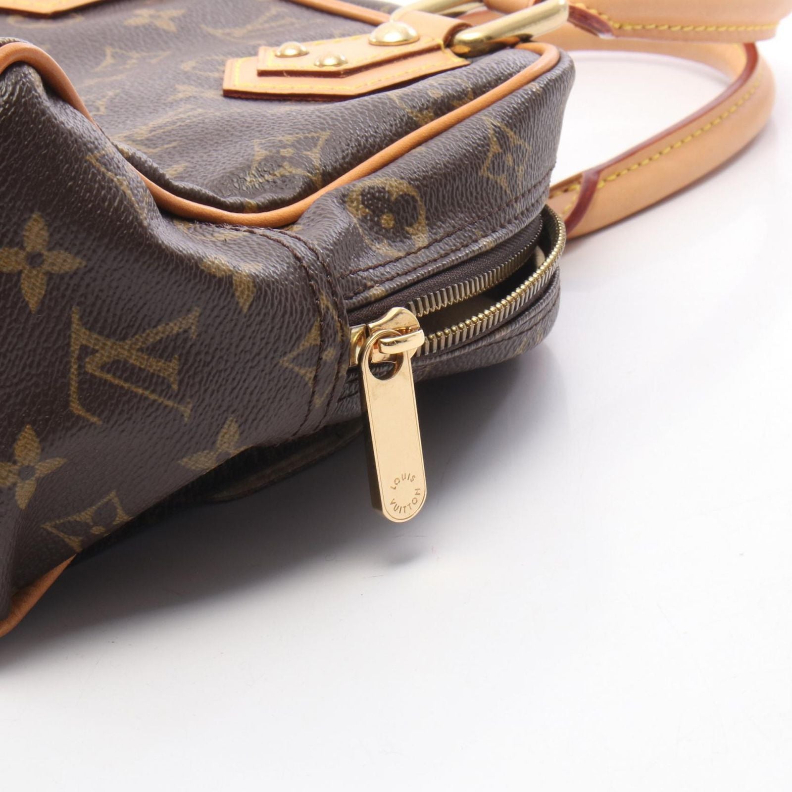 Louis Vuitton Handbag Manhattan PM Monogram Canvas Leather — view 9
