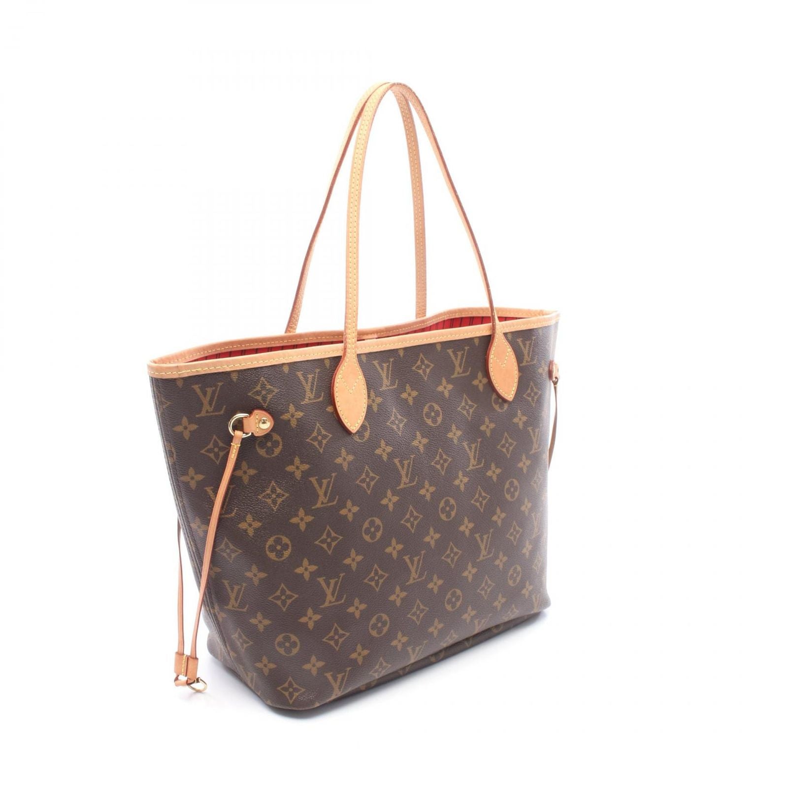 Louis Vuitton Tote Neverfull MM Monogram Cerise Canvas Leather — view 2