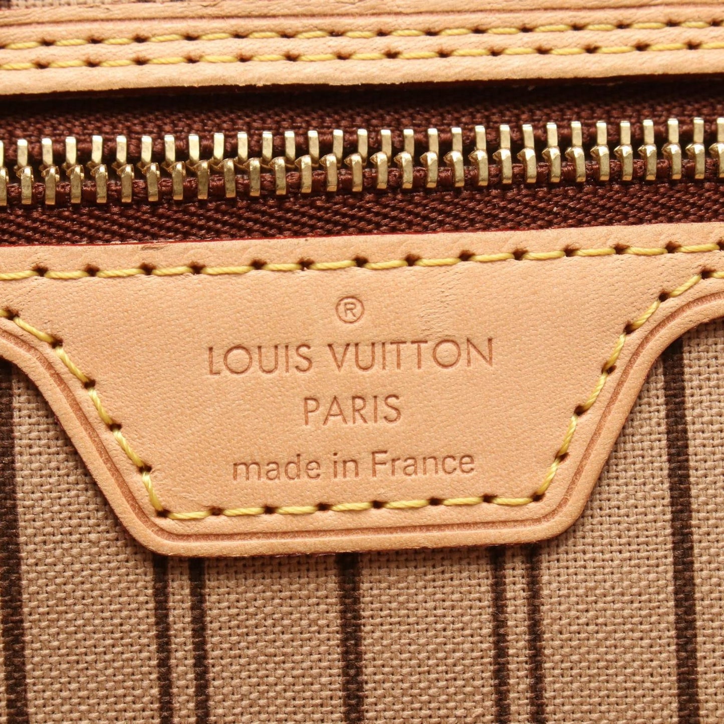 Louis Vuitton Tote Neverfull MM Monogram Canvas Leather — view 4