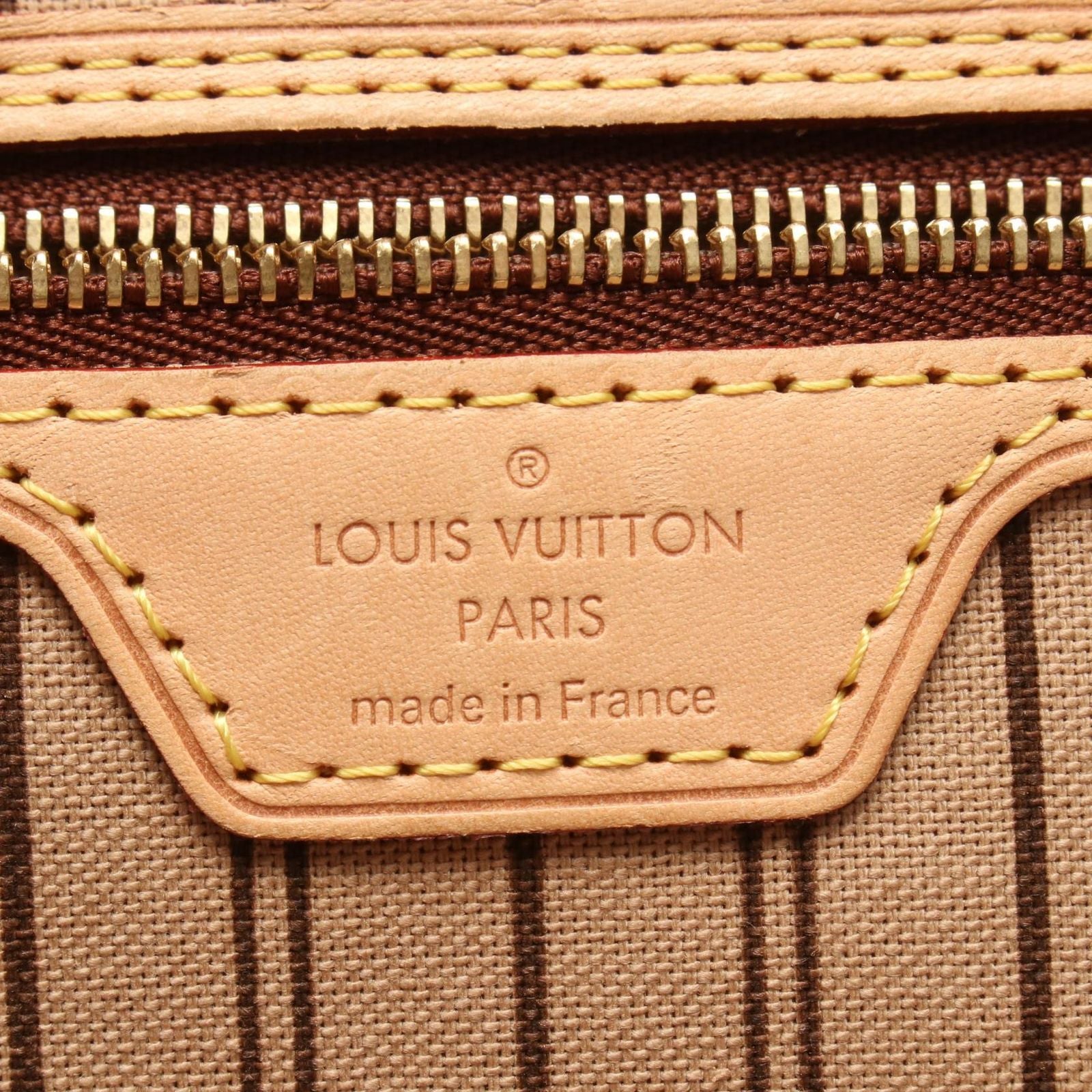 Louis Vuitton Tote Neverfull MM Monogram Canvas Leather — view 4