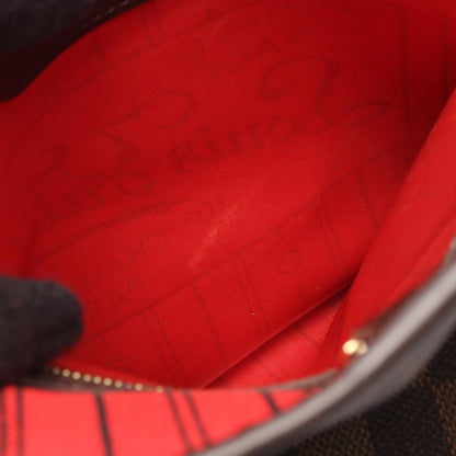 Louis Vuitton Tote Neverfull MM Damier Ebene Canvas Leather — view 6