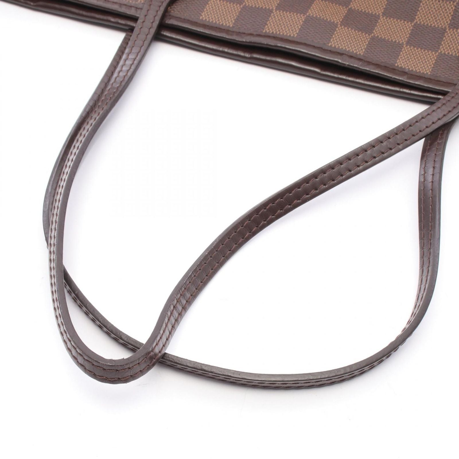 Louis Vuitton Tote Neverfull MM Damier Ebene Canvas Leather — view 7