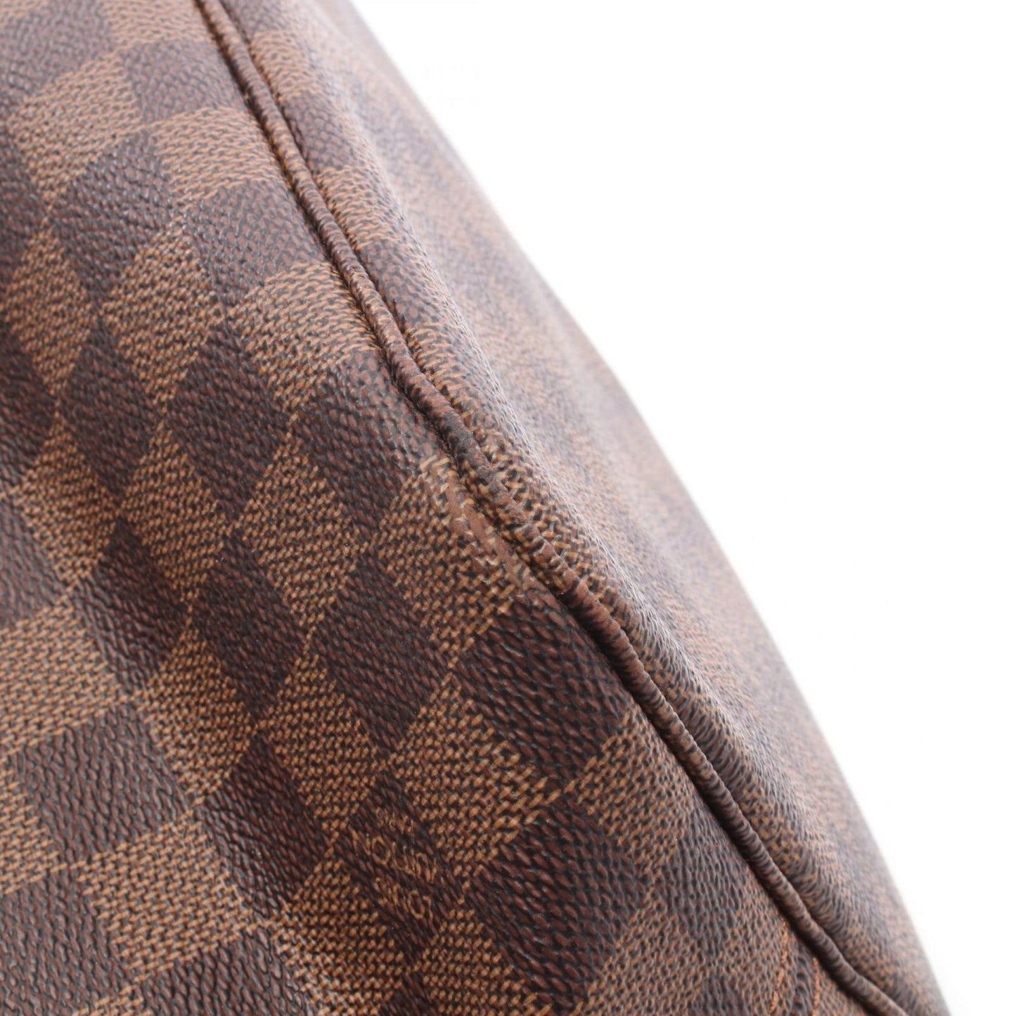 Louis Vuitton Tote Neverfull MM Damier Ebene Canvas Leather — view 9