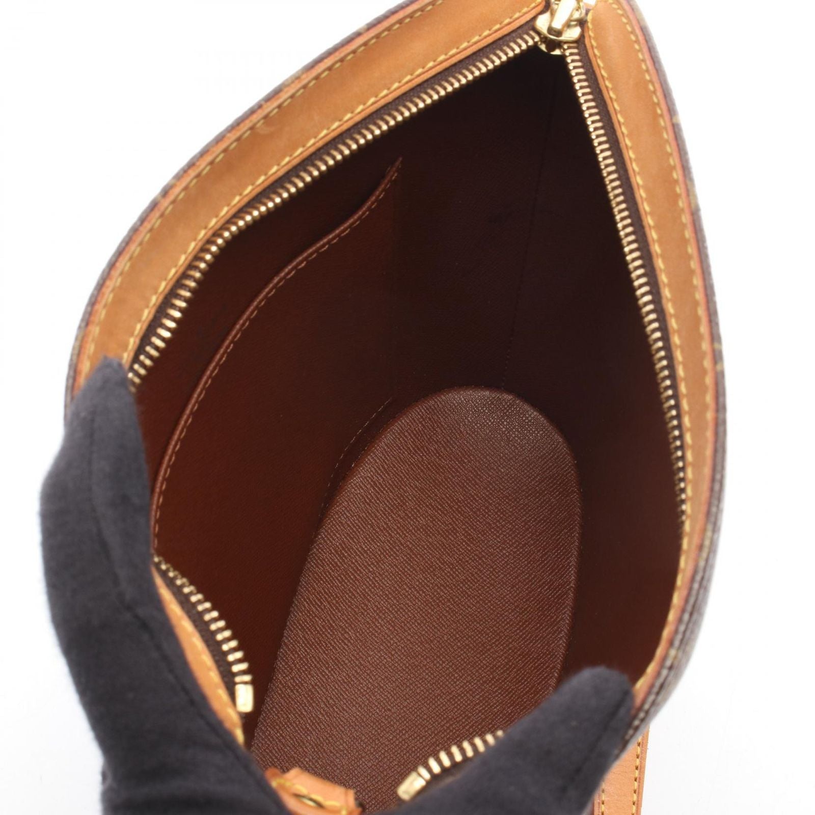 Louis Vuitton Shoulder Bag Drew Monogram Canvas Leather — view 3