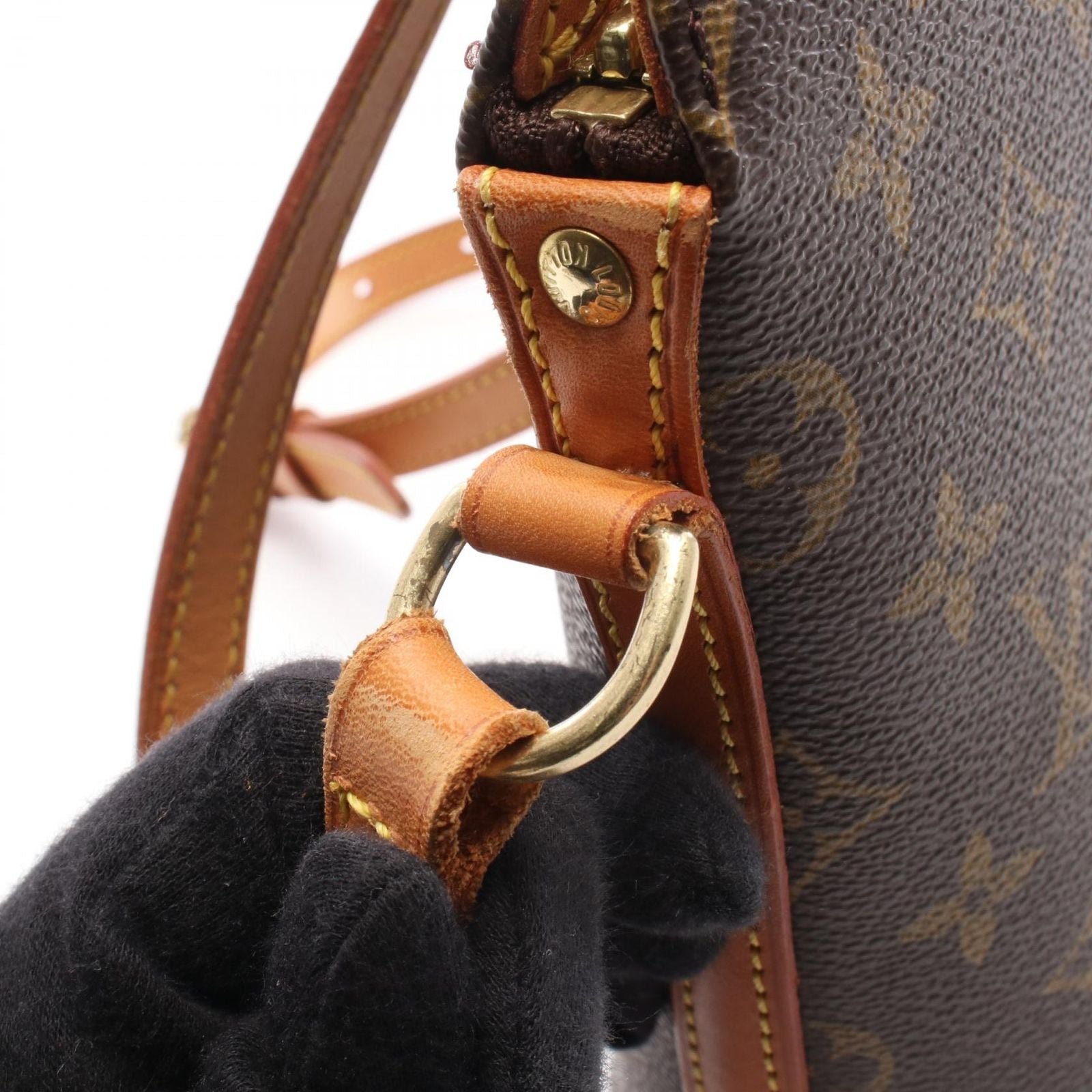 Louis Vuitton Shoulder Bag Drew Monogram Canvas Leather — view 9