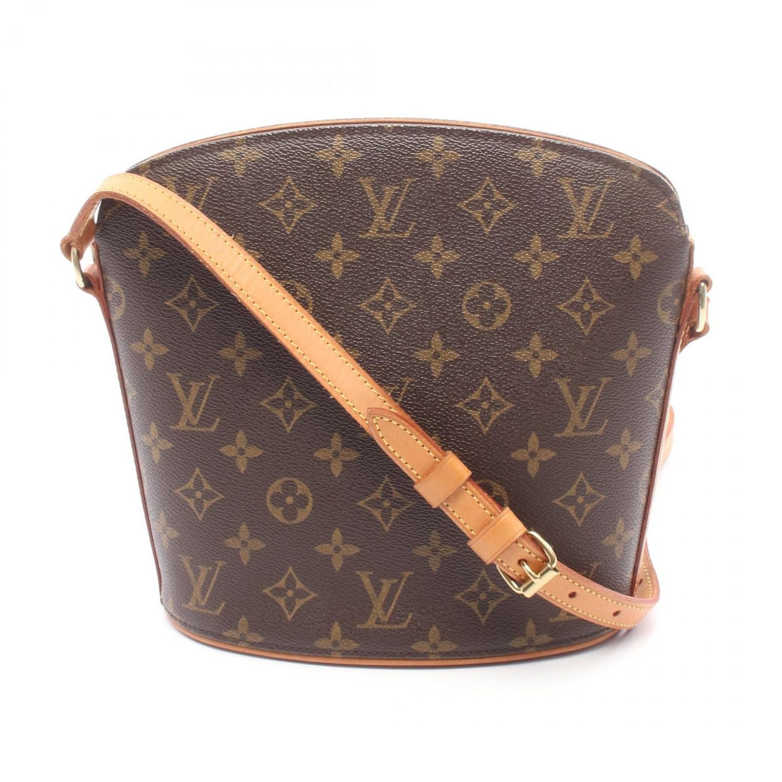 Louis Vuitton Shoulder Bag Drew Monogram Canvas Leather