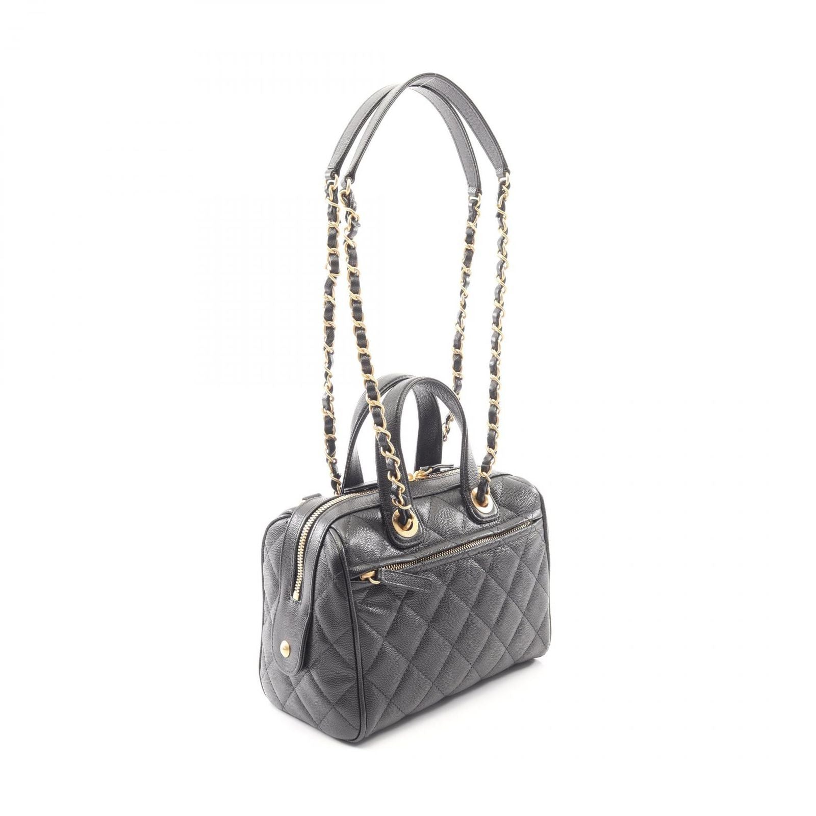 Chanel Shoulder Bag Quilted Mini 2-Way Black — view 2