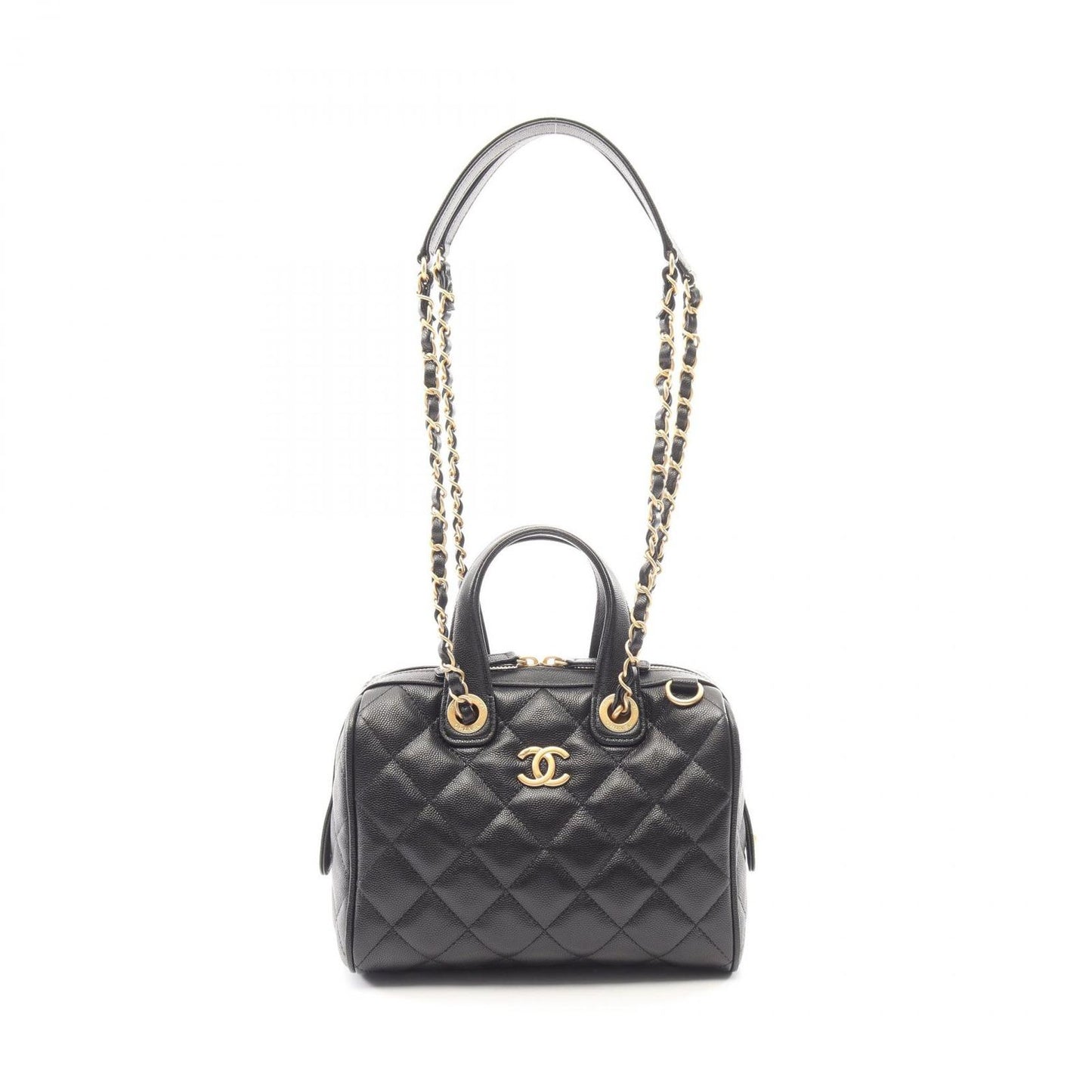 Chanel Shoulder Bag Quilted Mini 2-Way Black