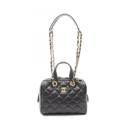 Chanel Shoulder Bag Quilted Mini 2-Way Black